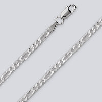 SS 3+1 Figaro Chain 2.9mm 18"