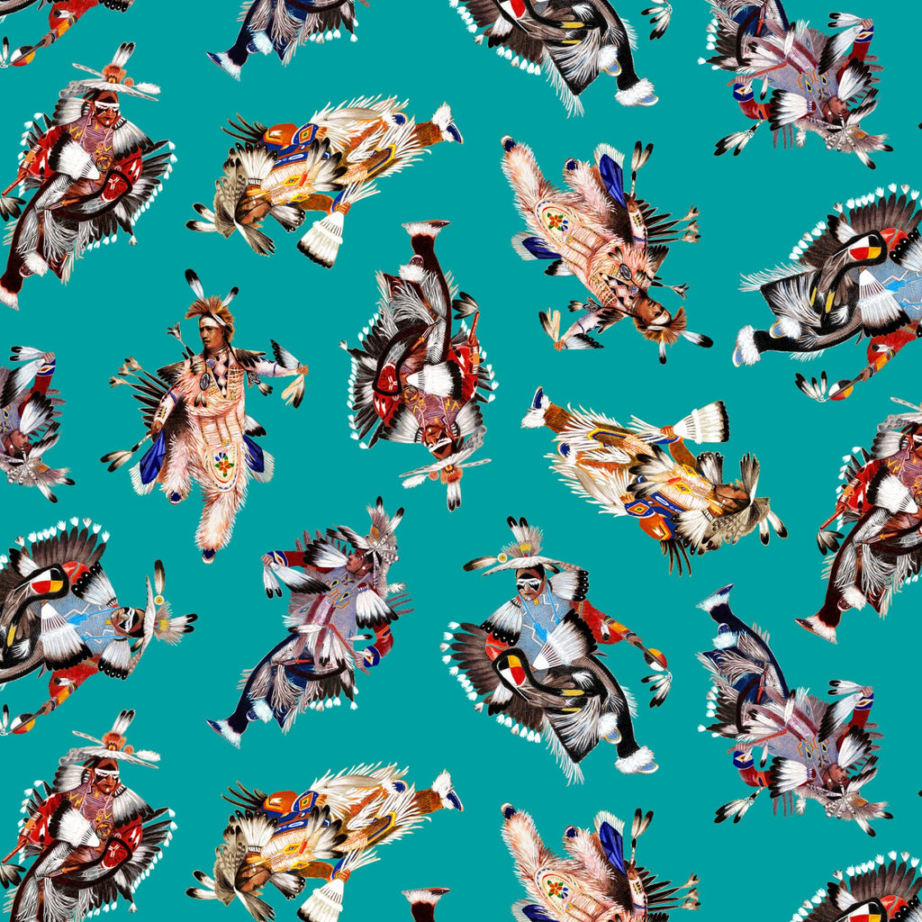Pow Wow Dancers - Turquoise
