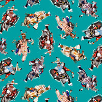 Pow Wow Dancers - Turquoise