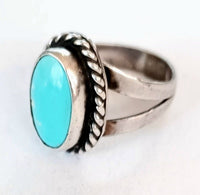 Turquoise Oval Ring 5.5
