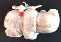 KB0826F Fetish Bear Alabaster