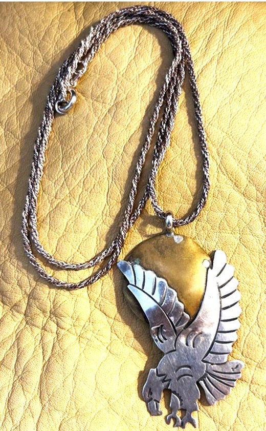 SS Eagle Pendant with Necklace 18"