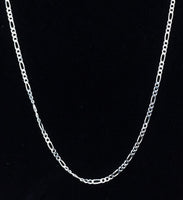 SS Figaro Chain (Gauge 050) 20"