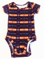 Baby Onesies Southwest Design - Purple