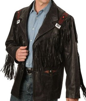 Mohawk Fringe Jacket - Black