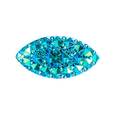 Turquoise Navette Sewon AB 7x15mm