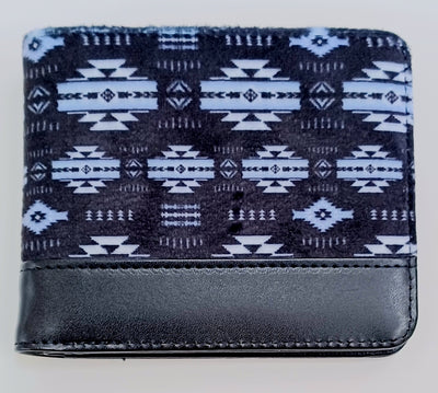 Men's Fleece Wallet w/Trim - Black