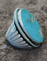 Oval Turquoise ring size-10.25