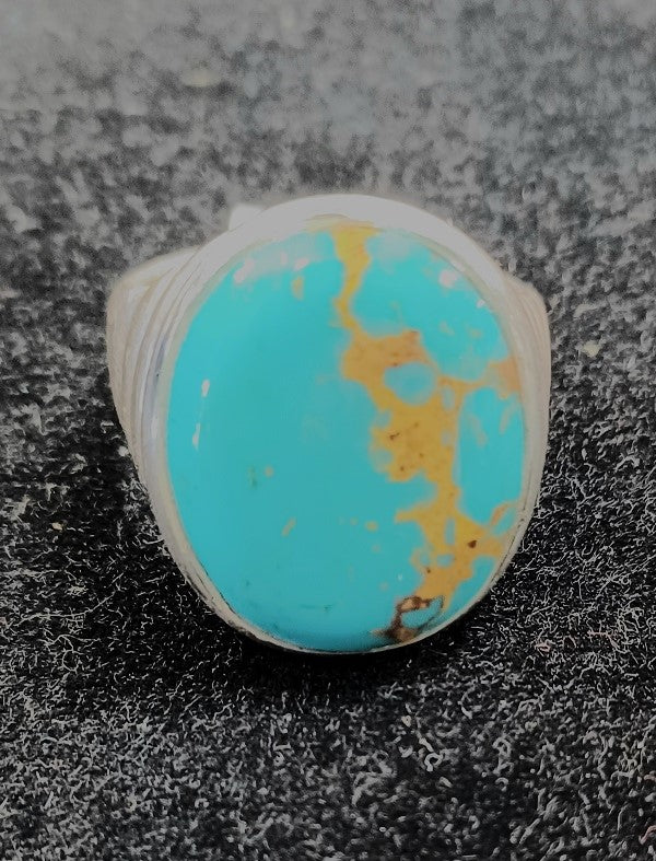 Oval Turquoise ring size-13