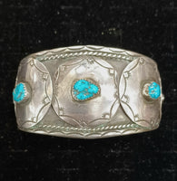 Sterling Silver Turquoise Concho