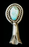 15X35mm Squash Blossom Turquoise Pendant