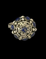 Lapis / Silver Crown Ring in Multiple Sizes