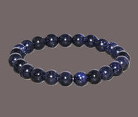 8mm Blu Goldstone Stretch