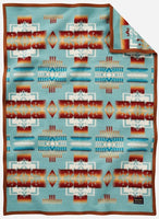 Pendleton Baby Blanket - Aqua Chief Joseph