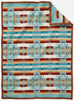 Pendleton Baby Blanket - Aqua Chief Joseph