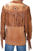 Fringed/Beaded Leather Jacket 58-409