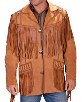 Fringed/Beaded Leather Jacket 58-409