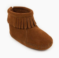 Infant Back Flap Bootie -Brown