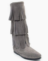 Women's  3Layer Fringe - Med Grey