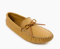 Men's Double Deerskin Softsole-Natural