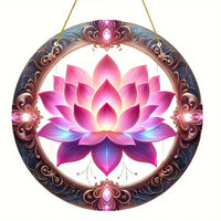 Pink Lotus Suncatcher