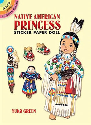 Native American Princess Sticker paper doll