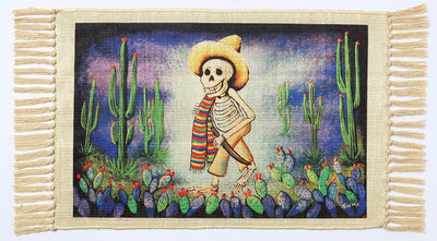 Placemat - Hiking Skeleton 13"x19"