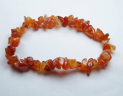 Carnelian Chip Stretch Bracelet