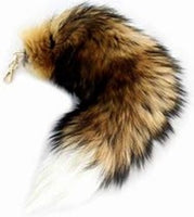 Red Fox Tail w/Key ring