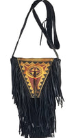 Leather bag - Painted, Black