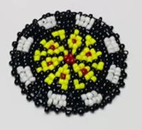 1.5" Yellow Flower Rosette R10E