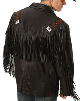 Mohawk Fringe Jacket - Black