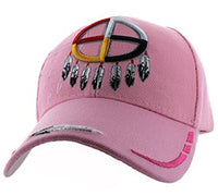 Native Medicine Wheel Cap - Pink