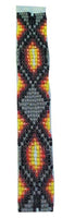 Tribal Regalia Bead Strip Brown 1-1/4"x20"