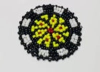 1.5" Yellow Flower Rosette R10E