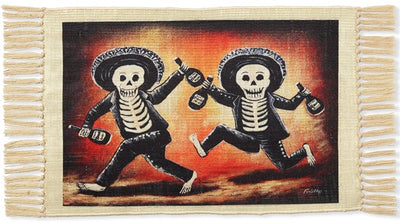 Placemat - Dancing Skeleton Mariachis 13x19