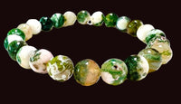 Tree Agate Stretch Bracelet - 8mm Round