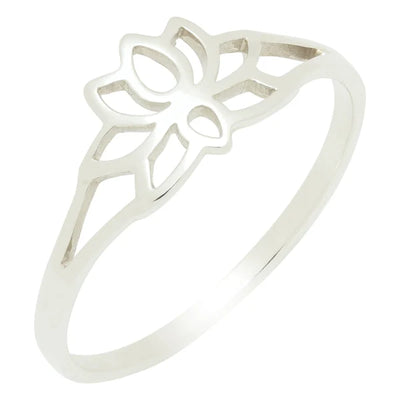 Lotus Flower Ring Sz 6-9