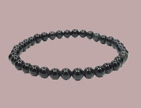 Obsidian Stretch Bracelet - 6mm Round