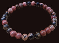 Rhondonite Stretch Bracelet - 8mm Round