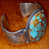 Navajo - Kingman Turquoise Cuff