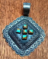 Turquoise Old Stamp Pendant