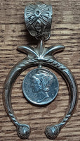 38x67mm Naja Winged Dime Pendant