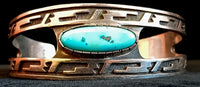 Metric Overlay Turquoise Cuff