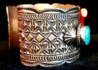 Kingman 3 Turq/Coral Cuff