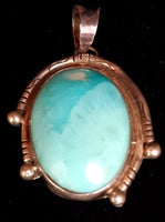 Oval Larimar Pendant