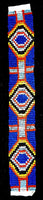 Tribal Regalia Bead Strip Blue