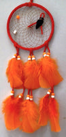 5" Orange Dream Catcher w/Arrowhead