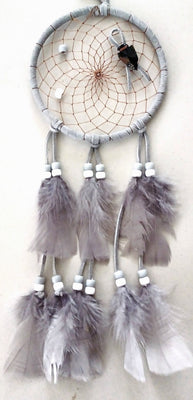 5" Gray Dream Catcher w/Arrowhead