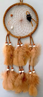 5" Lt Brown Dream Catcher w/Arrowhead